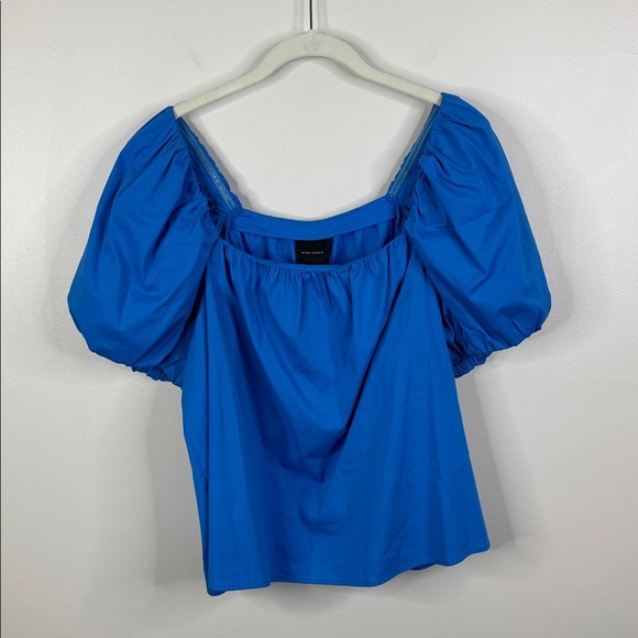 Alex Marie x Brrr° Gemma Square Neck Puff Sleeve Blouse Women's Large - Picture 1 of 6